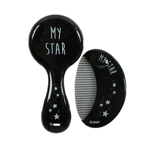 Baby Brush and Comb Set - Black Star