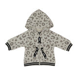Grey Leopard Hoodie - 2-7years
